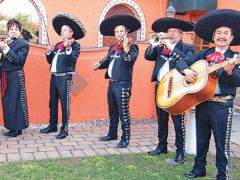 Mariachis en cumple de 80 